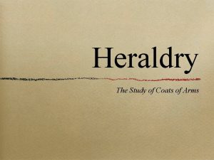 Heraldry The Study of Coats of Arms Heraldry