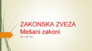 ZAKONSKA ZVEZA Meani zakoni Kan 1124 1129 MEANI