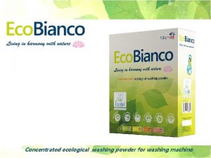 Concentrated ecological washing powder for washing machine GreenCleen