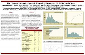 The Characteristics of a Systemic Lupus Erythematosus SLE