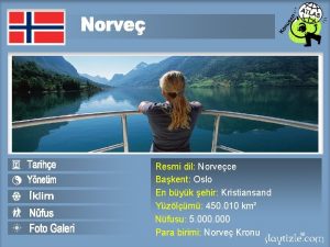 Resmi dil Norvece Bakent Oslo En byk ehir