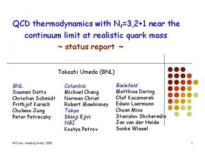 QCD thermodynamics with Nf3 21 near the continuum