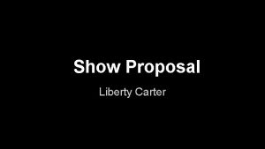 Show Proposal Liberty Carter Imaginary Friends Delving into