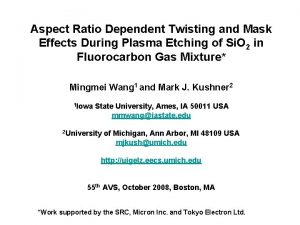 Aspect Ratio Dependent Twisting and Mask Effects During