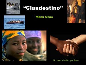 Clandestino Manu Chao No uses el ratn por