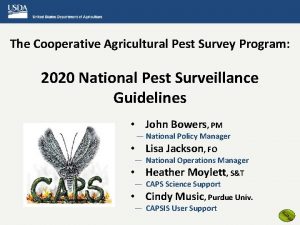 The Cooperative Agricultural Pest Survey Program 2020 National