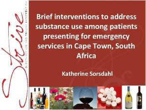 Brief interventions to address substance use among patients