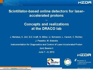 Scintillatorbased online detectors for laseraccelerated protons Concepts and