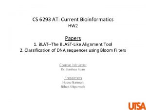 CS 6293 AT Current Bioinformatics HW 2 Papers
