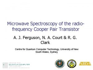 Microwave Spectroscopy of the radiofrequency Cooper Pair Transistor