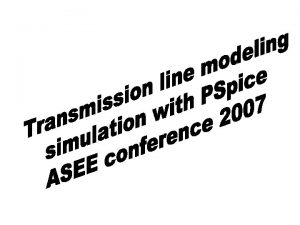 Transmission Lines Demonstration High Frequency Electronics Course EE