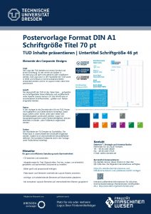 Postervorlage Format DIN A 1 Schriftgre Titel 70