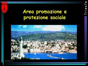 Area promozione e protezione sociale 19102021 1 Il