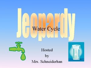 Water Cycle Hosted by Mrs Schneiderhan Choice 1