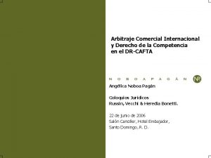 Arbitraje Comercial Internacional y Derecho de la Competencia