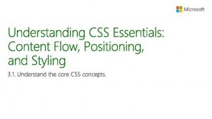 Agenda Cascading Style Sheets Selectors and Declarations Fonts