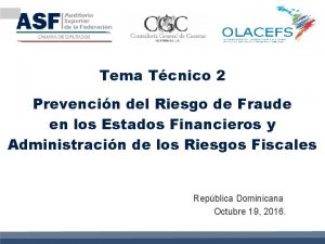 Tema Tcnico 2 Prevencin del Riesgo de Fraude