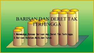 BARISAN DERET TAK TERHINGGA 1 Menemukan Konsep Barisan