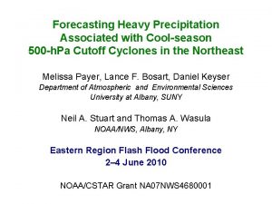 Forecasting Heavy Precipitation Associated with Coolseason 500 h