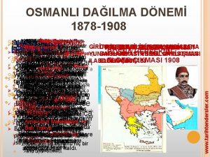 OSMANLI DAILMA DNEM 1878 1908 v 1830 Cezayiri