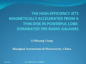 THE HIGHEFFICIENCY JETS MAGNETICALLY ACCELERATED FROM A THIN