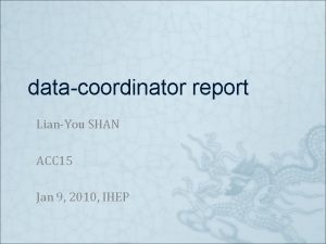 datacoordinator report LianYou SHAN ACC 15 Jan 9