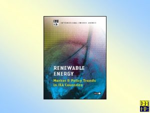 IEA Total Primary Energy Supply 1970 2001 Renewables