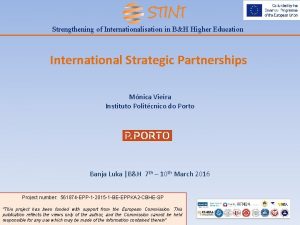 Strengthening of Internationalisation in BH Higher Education International