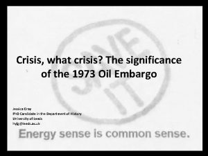 Crisis what crisis The significance of the 1973