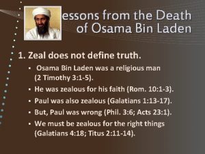 Lessons from the Death of Osama Bin Laden