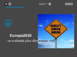 Henrik Schramm Rasmussen Europa 2020 en realistisk plan