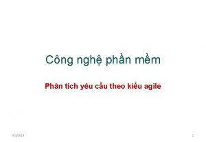 Cng ngh phn mm Phn tch yu cu