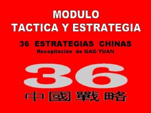 36 ESTRATEGIAS CHINAS Recopilacin de GAO YUAN LAS