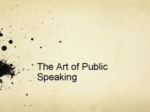 The Art of Public Speaking Seinfeld Gain the
