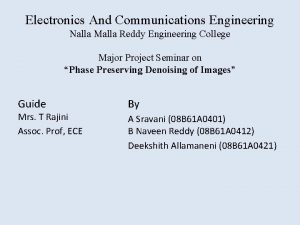 Electronics And Communications Engineering Nalla Malla Reddy Engineering