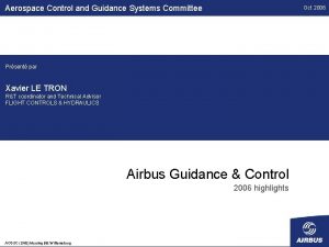 Aerospace Control and Guidance Systems Committee Oct 2006