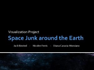 Visualization Project Space Junk around the Earth Jack