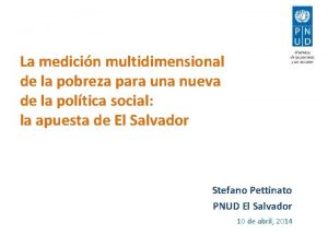 La medicin multidimensional de la pobreza para una