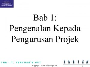 Bab 1 Pengenalan Kepada Pengurusan Projek Copyright Course