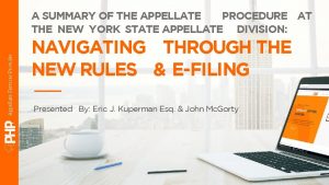 Appellate Services Provider A SUMMARY OF THE APPELLATE