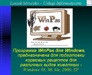 Leszek Mroczko Usugi Informatyczne Leszek Mroczko Usugi Informatyczne