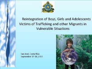 Reintegration of Boys Girls and Adolescents Victims of