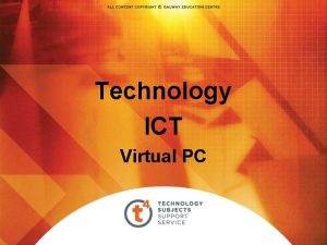Technology ICT Virtual PC Network Resources Microsoft Virtual