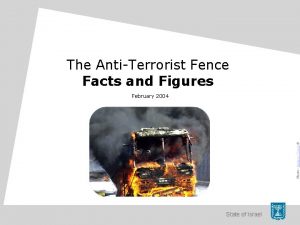 The AntiTerrorist Fence Facts and Figures Photo Sasson