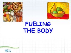 FUELING THE BODY Portion DISTORTION What could these