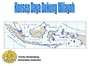 Triarko Nurlambang Universitas Indonesia Untuk TUJUAN APA Sustainability