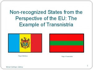 Nonrecognized States from the Perspective of the EU