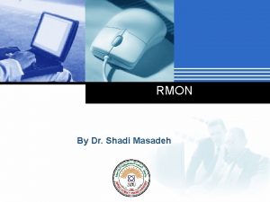 RMON By Dr Shadi Masadeh Company LOGO RMON