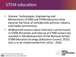 STEM education Science Technologies Engineering and Mathematics STEM