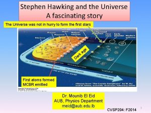 Stephen Hawking and the Universe A fascinating story